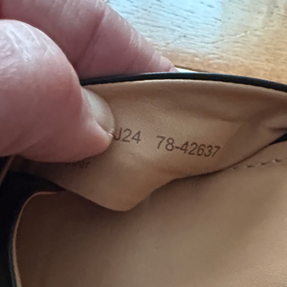 Johnston & Murphy Black Leather Espadrille Wedges with Ankle Strap - Picture 11 of 11